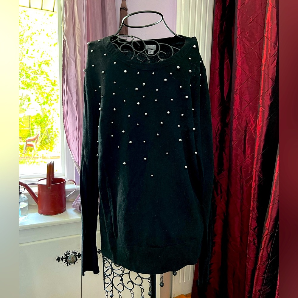 A New Day Beaded Sweater